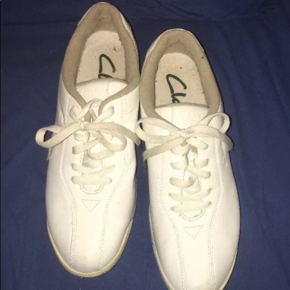 Clarks 10M white lace up sneaker walk
